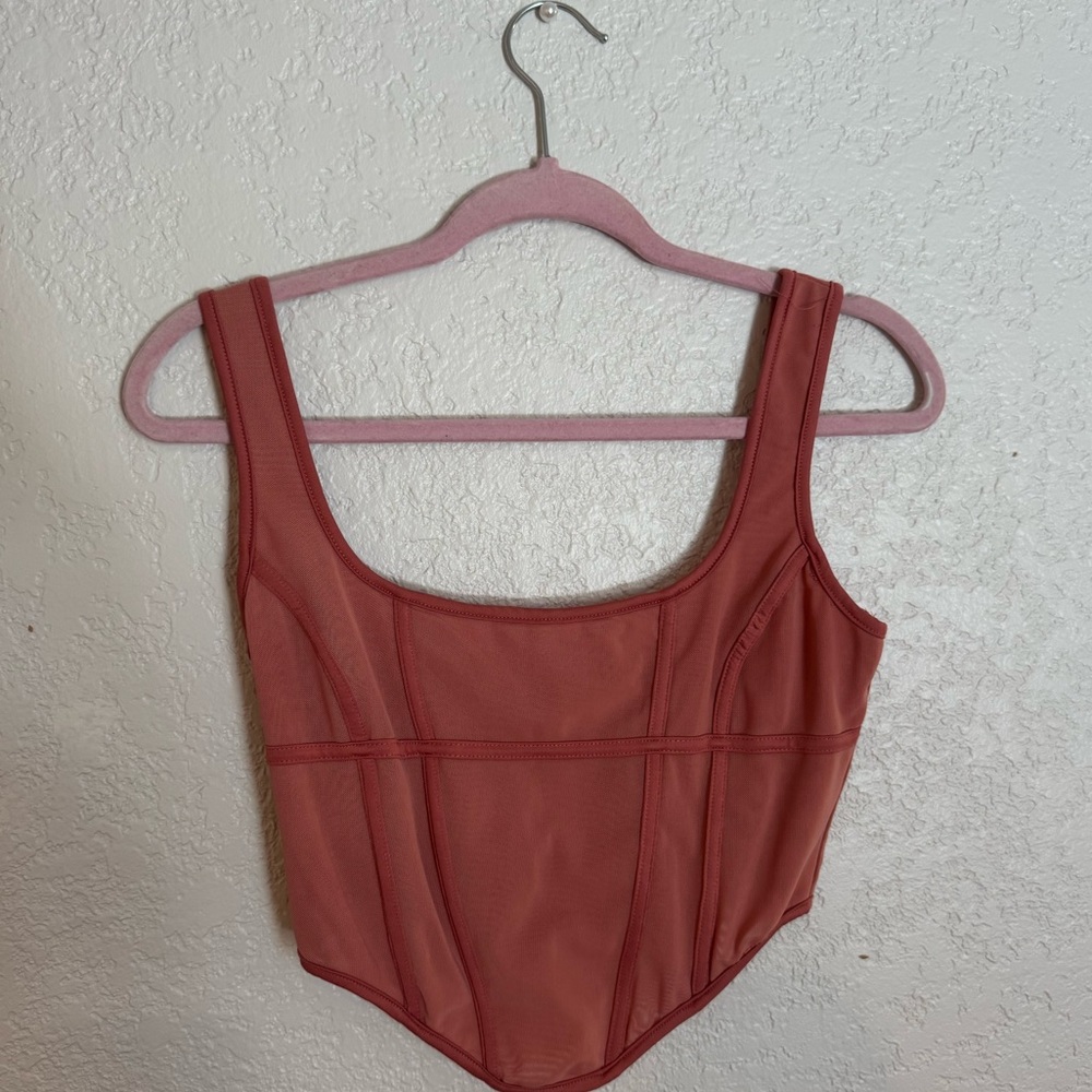 Rust Colored Tank Corset Top